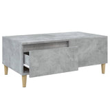 ZNTS Coffee Table Concrete Grey 90x50x36.5 cm Engineered Wood 821112