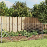 Chain Link Fence with Flange Silver 1x25 m 154041