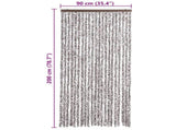 315130 Insect Curtain Brown and Beige 90x200 cm Chenille