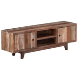 244960 TV Cabinet Solid Acacia Wood Vintage 118x30x40 cm