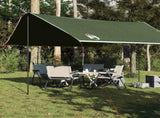 Camping Tarp Green 430x380x210 cm Waterproof 94679