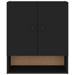 ZNTS Wall Cabinet Black 60x31x70 cm Engineered Wood 812880