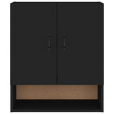 ZNTS Wall Cabinet Black 60x31x70 cm Engineered Wood 812880