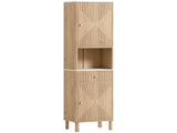 Slim Bathroom Cabinet with Silent Drawer Rail for Scandinavian, Japanese Styles - Wood-Effect T3398P423556