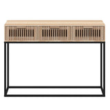 Console Table 105x30x75 cm Engineered Wood and Iron 352108