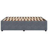 Bed Frame without Mattress Dark Grey 140x190 cm Velvet 3285007