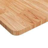 Table Top Light Brown Solid Oak Wood 50x50cm Durable Table Top 343029