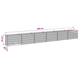 Raised Garden Bed Silver 480 x 40 x 55 cm galvanized 8006291