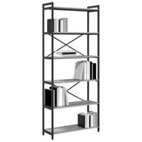 Bookshelf Grey sonoma 80 x 30 x 189.5 cm Engineered Wood 868410