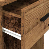 Computer Tower Stand with Drawer Old Wood 35x45x77 cm 858747
