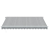 Automatic Retractable Awning Anthracite&White 400x350 cm 3215794