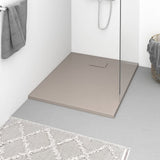 Shower Base Tray SMC Brown 100x80 cm 148927