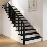 Stair Treads 2 pcs 80 x 25 x 2 cm Black Solid Beech Wood 3446173