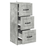 Drawer Cabinet Concrete Grey 33 x 34.5 x 87 cm Engineered Wood 895768