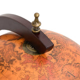 Globe Bar Wine Stand Brown Solid Wood Eucalyptus 343473