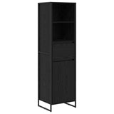 Book Cabinet Black Oak 43 x 36 x 150.5 cm Engineered Wood 886624