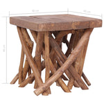 ZNTS Log Coffee Table 40x40x40 cm Mixed Recycled Wood 283936