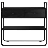 Console Table Black Oak 100 x 40 x 75 cm Engineered Wood 8007551
