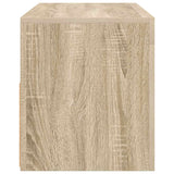 TV Cabinet with LED Lights Sonoma Oak 90x35x40 cm 804322