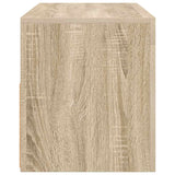 TV Cabinet with LED Lights Sonoma Oak 90x35x40 cm 804322