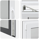 Basement Window "RISOR" 100x60 cm Tilt&Turn DIN Left Anthracite 4108452