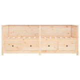 Day Bed without Mattress 75x190 cm Small Single Solid Wood Pine 820916