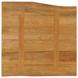 Table Top 60x60x2.5 cm Live Edge Solid Wood Mango 370762
