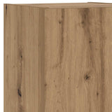 Coffee Table with LED Lights Artisan Oak 50x49x40 cm 857709