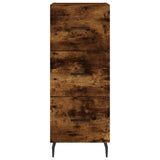 Highboard Smoked Oak 34.5x34x180 cm Engineered Wood 3200214