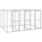 Outdoor Dog Kennel Galvanised Steel 7,26 m 3082283
