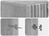 LED TV Cabinet Grey Sonoma Engineered Wood 896691