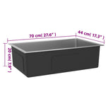 Handmade Kitchen Sink Stainless Steel 51516