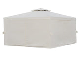 3 x 3 m Garden Gazebo Double Roof Marquee Patio Wedding Party Tent Canopy Shelter with Sidewalls, T3398P324050