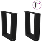 Coffee Table Legs V-Shape 2 pcs Black 30x cm Steel 4012600
