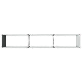 Raised Garden Bed Grey 240 x 40 x 55 cm cold-rolled steel 8006255
