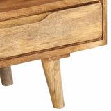 TV Cabinet 110x30x41 cm Solid Wood Mango 352783