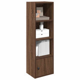 Bookcase Brown Oak 31x24x102 cm Engineered Wood 860343