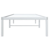 Metal Bed Frame without Mattress White 80x200cm 373664