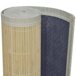 Rectangular Natural Bamboo Rug 150 x 200 cm 241335