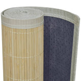 Rectangular Natural Bamboo Rug 150 x 200 cm 241335