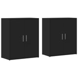 Sideboards 2 pcs Black 60x31x70 cm Engineered Wood 3276540