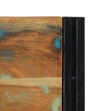 Headboard 180 cm Solid Wood Reclaimed and Iron 4017556