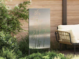 Garden Privacy Screen Silver 50 x 140 cm Galvanised steel 876299