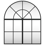 Wall Mirror Black 60x70 cm Arch Iron 3200604
