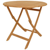 Garden Dining Set Warm Teak Solid Teak Wood Medium Foldable 3059579