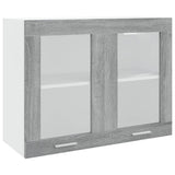 Hanging Glass Cabinet Lyon Grey Sonoma 80x31x60 cm Engineered Wood 815595