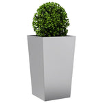 ZNTS Garden Planter 45x45x75 cm Galvanised Steel 851104