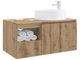 Bathroom Furniture Set 2 pcs Artisan Oak Engineered Wood 3404113
