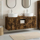 Bathroom Cabinet Set 3 pcs Smoked Oak 49.5 x 44.5 x 65 cm 3405682