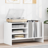 Record Cabinet White 78.5 x 35 x 45 cm Engineered Wood 891072